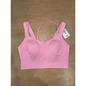 Lululemon Like a Cloud Longline Bra D/DD Cup SIZE 6 Pink Frosting NWT
